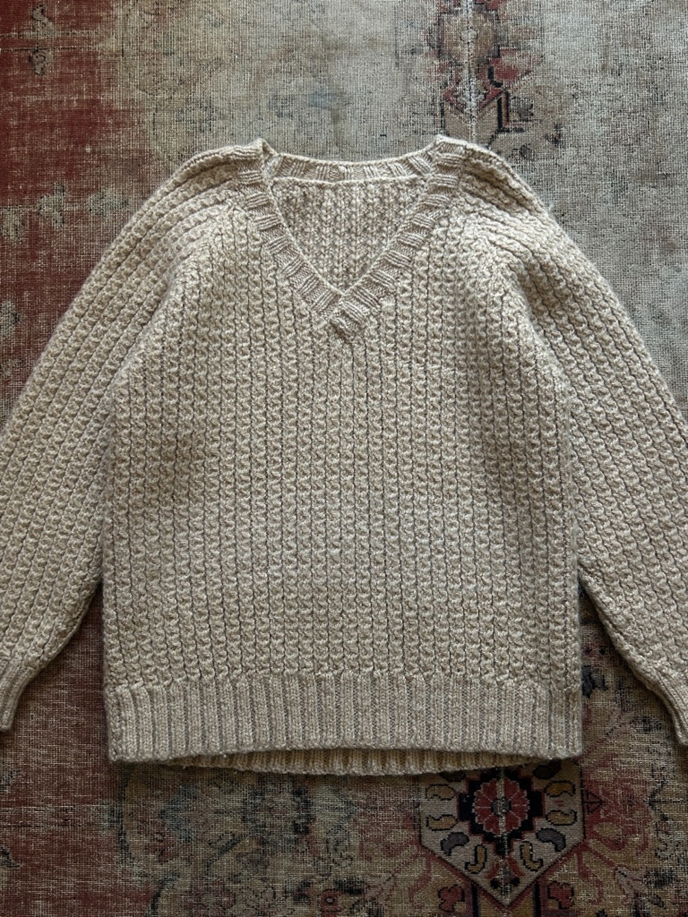 Vintage 100% Wool Handknit Sweater